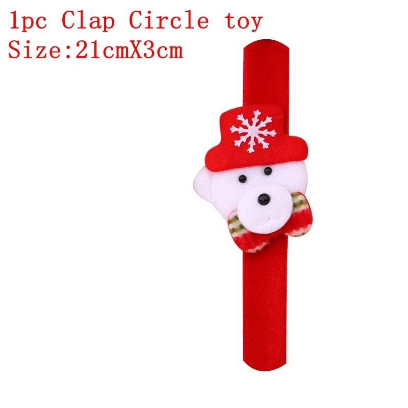 2022 Christmas Clap Circle Toys glowing hand ring ornaments Christmas pop circles Christmas Christmas Decorations For Home Gifts