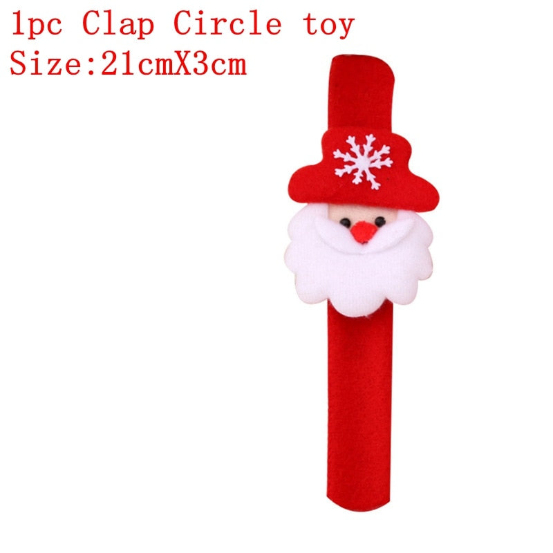 2022 Christmas Clap Circle Toys glowing hand ring ornaments Christmas pop circles Christmas Christmas Decorations For Home Gifts