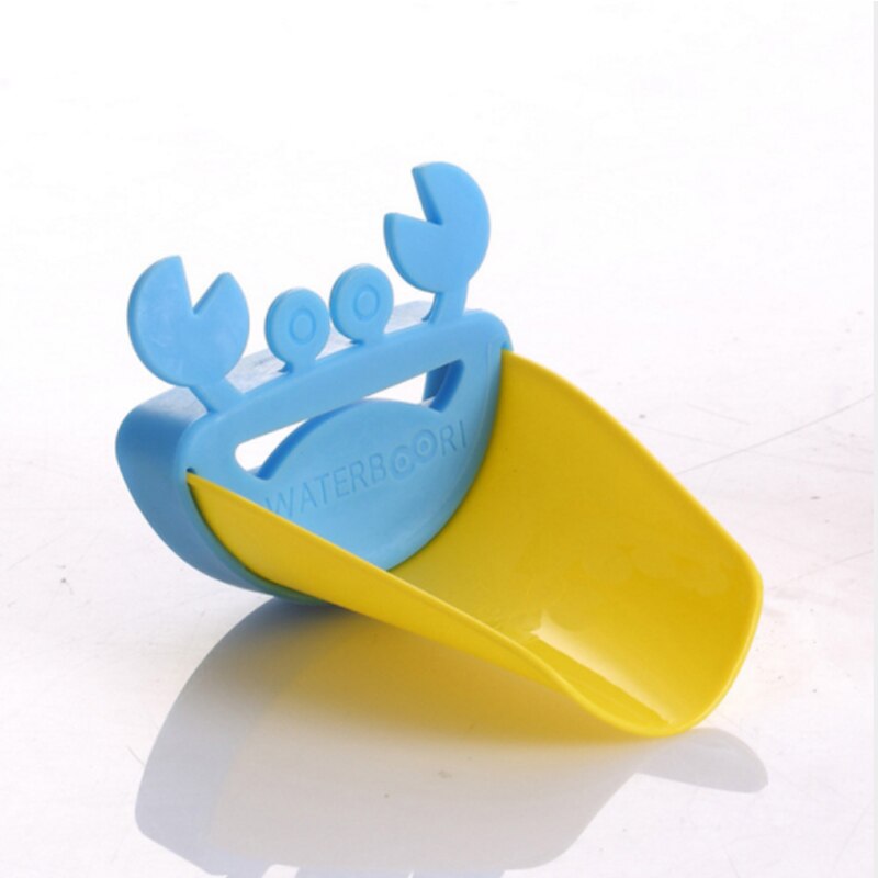 Children Baby Hand Washer Pink/Blue Faucet Extender Cartoon Crab Bathroom Sink Extender Portable 1Pcs PP/TPE Material