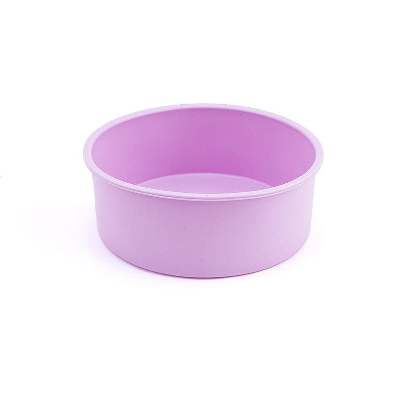 Round Silicone Cake Mold 4 6 8 10 Inch Silicone Mould Baking Forms Fondant Silicone Baking Pan For Pastry Cake Wax Pot Bowl