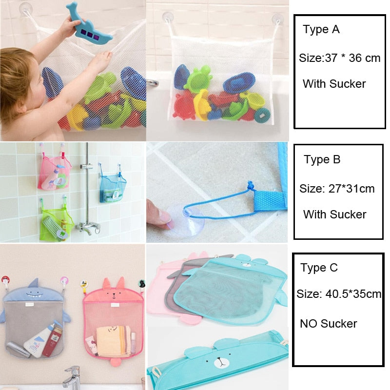 Baby Bathroom Mesh Bag For Bath Toys Bag Kids Basket Net Children