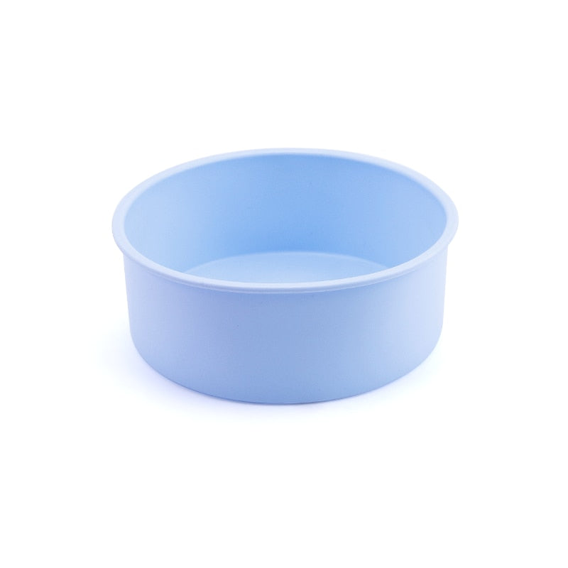 Round Silicone Cake Mold 4 6 8 10 Inch Silicone Mould Baking Forms Fondant Silicone Baking Pan For Pastry Cake Wax Pot Bowl