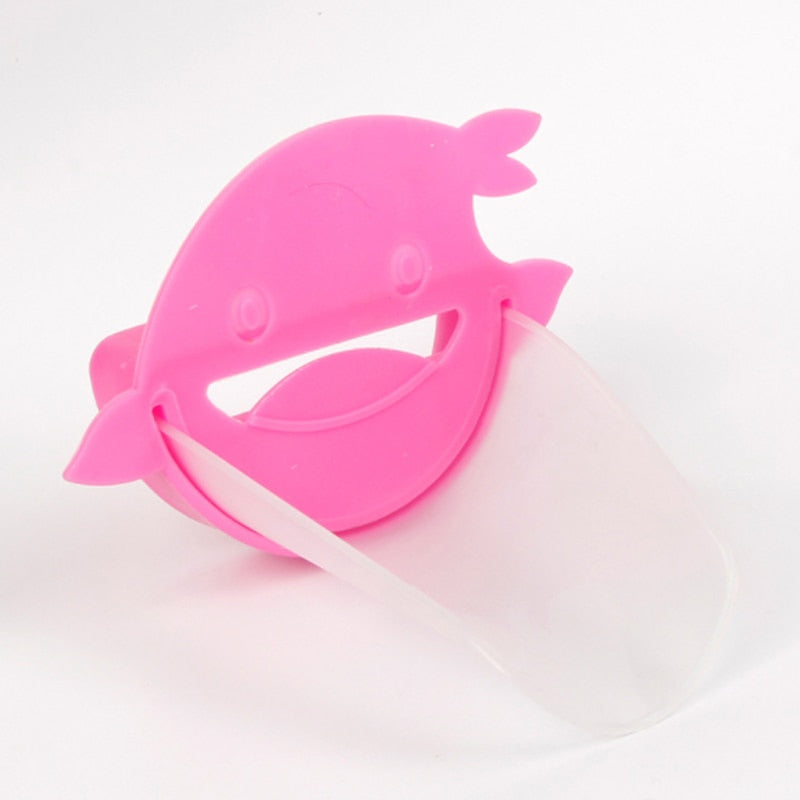 Children Baby Hand Washer Pink/Blue Faucet Extender Cartoon Crab Bathroom Sink Extender Portable 1Pcs PP/TPE Material