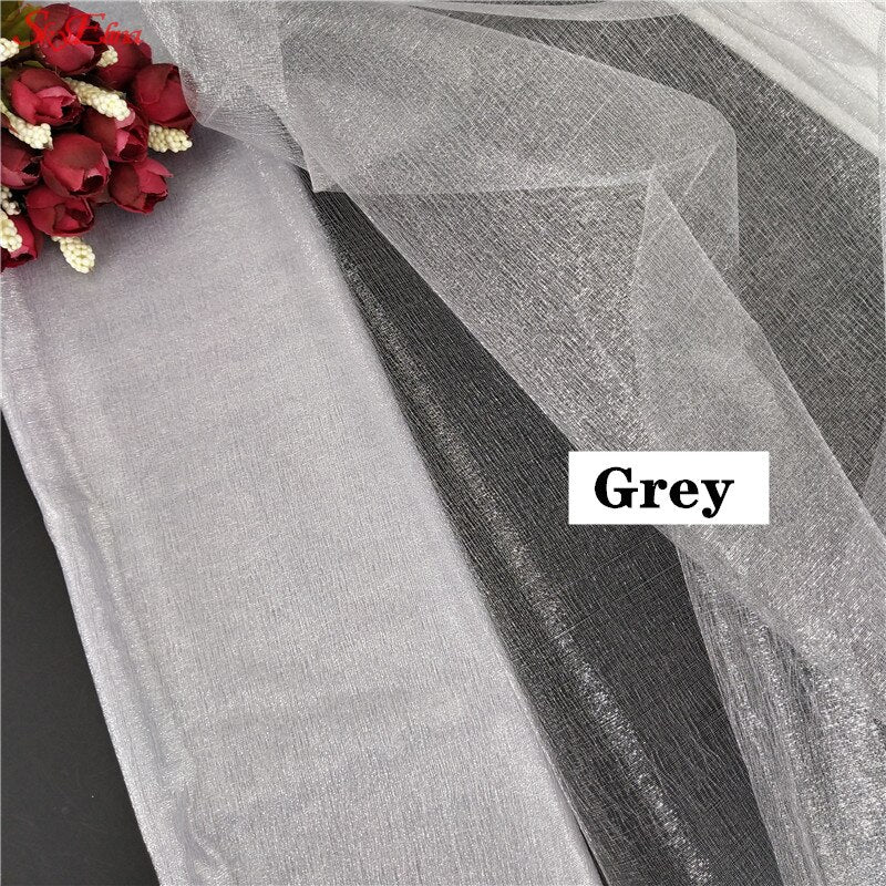 48CM*5M Wedding Decoration Organza Curtains Snow Yarn Gauze Element Sheer Crystal Silk Flower Tutu Arches Party Supplies 8ZSH015