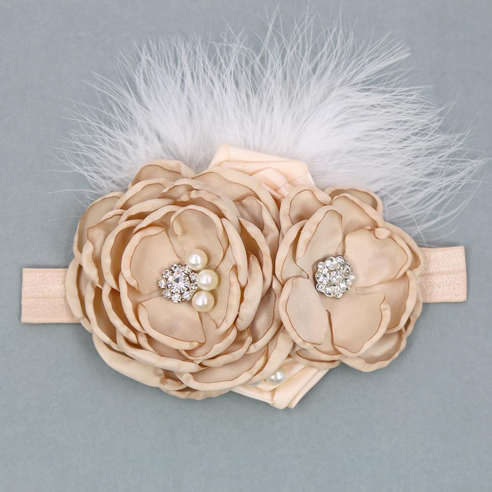 Vintage Flower Headband Baby Girls Headwraps Newborn Photography Props Gifts Lace Elastic Hair Bands