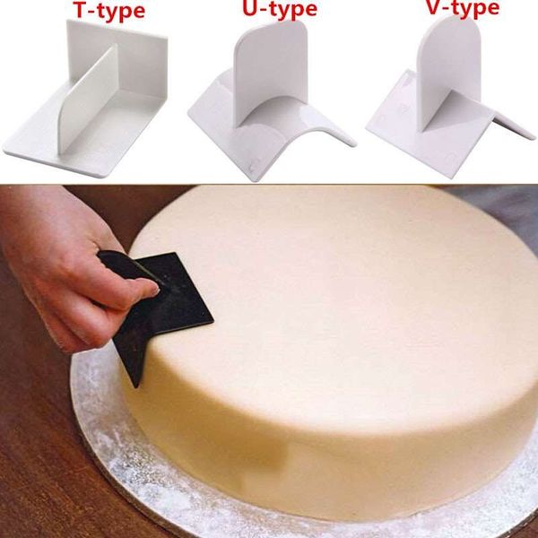 Plastic Cake Smoother Cake Surface Polisher T Fondant Spatulas Cake brush DIY Kitchen Accessories