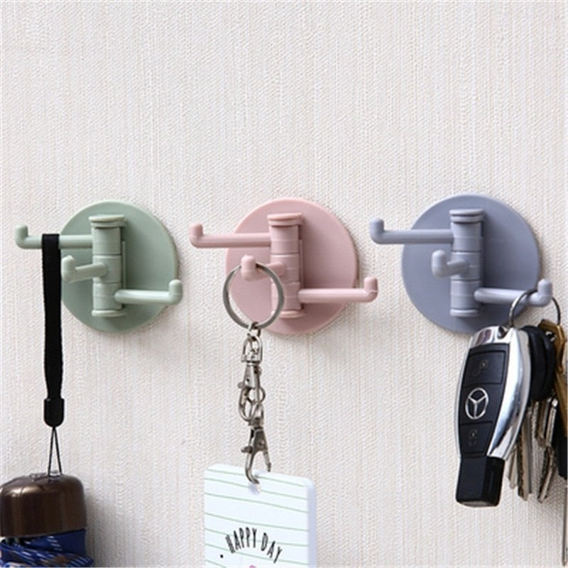 ABS Creative Hook Kitchen Wall Hanging Nail-Free Door Hooks Hooks For Bathroom Kitchen Storage Racks