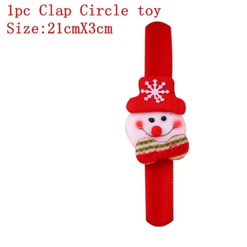 2022 Christmas Clap Circle Toys glowing hand ring ornaments Christmas pop circles Christmas Christmas Decorations For Home Gifts