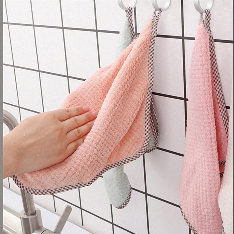 Kitchen daily dish towel, dish cloth, kitchen rag, non-stick oil, thickened table cleaning cloth, absorbent scouring pad