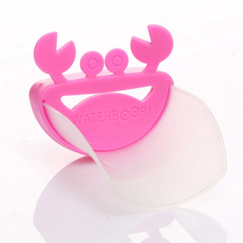 Children Baby Hand Washer Pink/Blue Faucet Extender Cartoon Crab Bathroom Sink Extender Portable 1Pcs PP/TPE Material