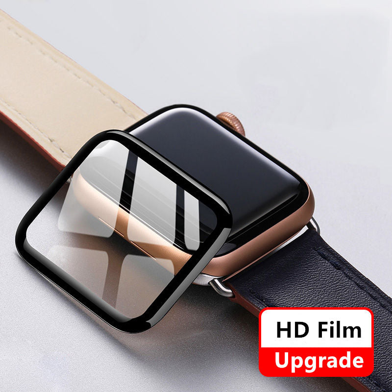 Soft Glass For Apple Watch series 7 45mm 41mm iWatch 6 5 4 3 se 44mm 40mm 42mm 38mm 9D HD