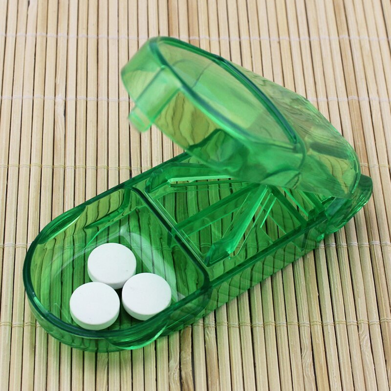 1PC Medicine Pill Holder Tablet Cutter Splitter Pill Case Mini Useful Portable Storage Box Pill Tablet Pill Cutter Divider