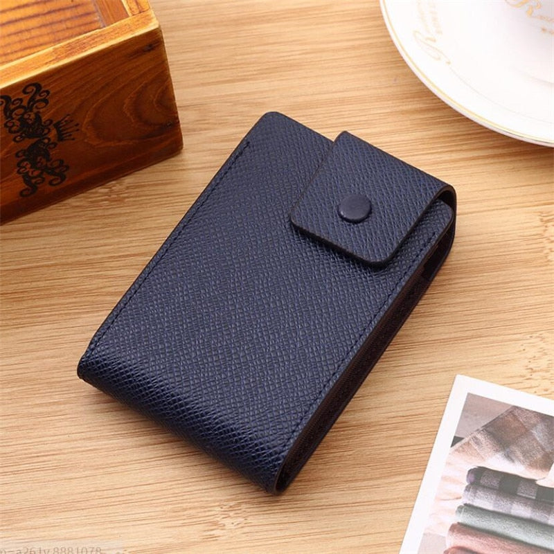 Men Credit Card Holder Leather Purse  Wallet for Credit ID Bank Card Holder Women Cardholder Cash Wallet