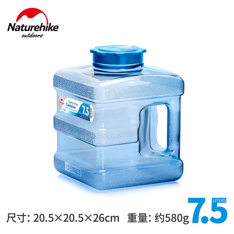 Naturehike Food Grade PC Water Container Outdoor Large Capacity Water Bucket Hiking Camping Water Tank With Faucet