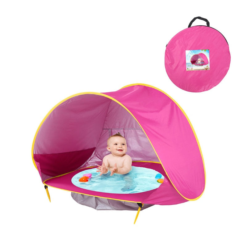 Baby Beach Tent Children Waterproof Pop Up sun Awning Tent UV-protecting Sunshelter with Pool Kid Outdoor Camping Sunshade Beach