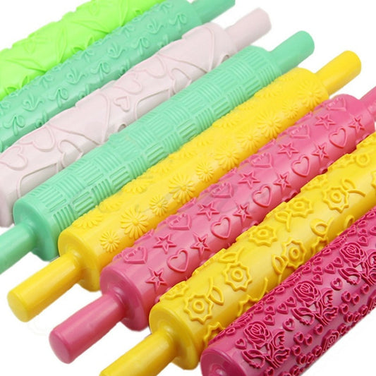 Non-stick Plastic Rolling Pins Embossing