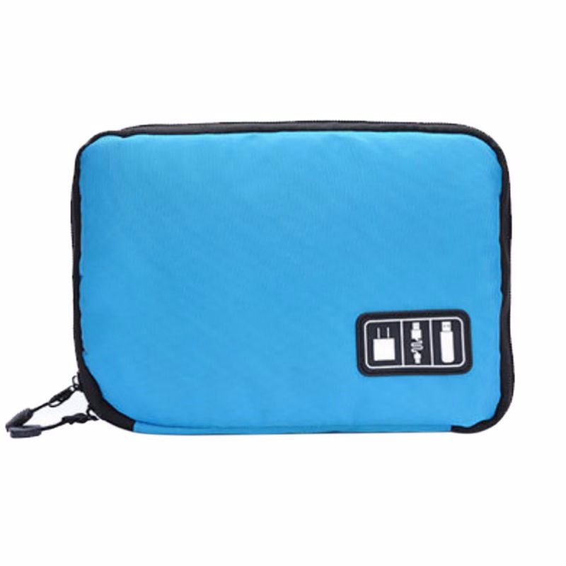 Outdoor Travel Kit Waterproof Nylon Cable Holder Bag Electronic Accessories USB Drive Storage Case