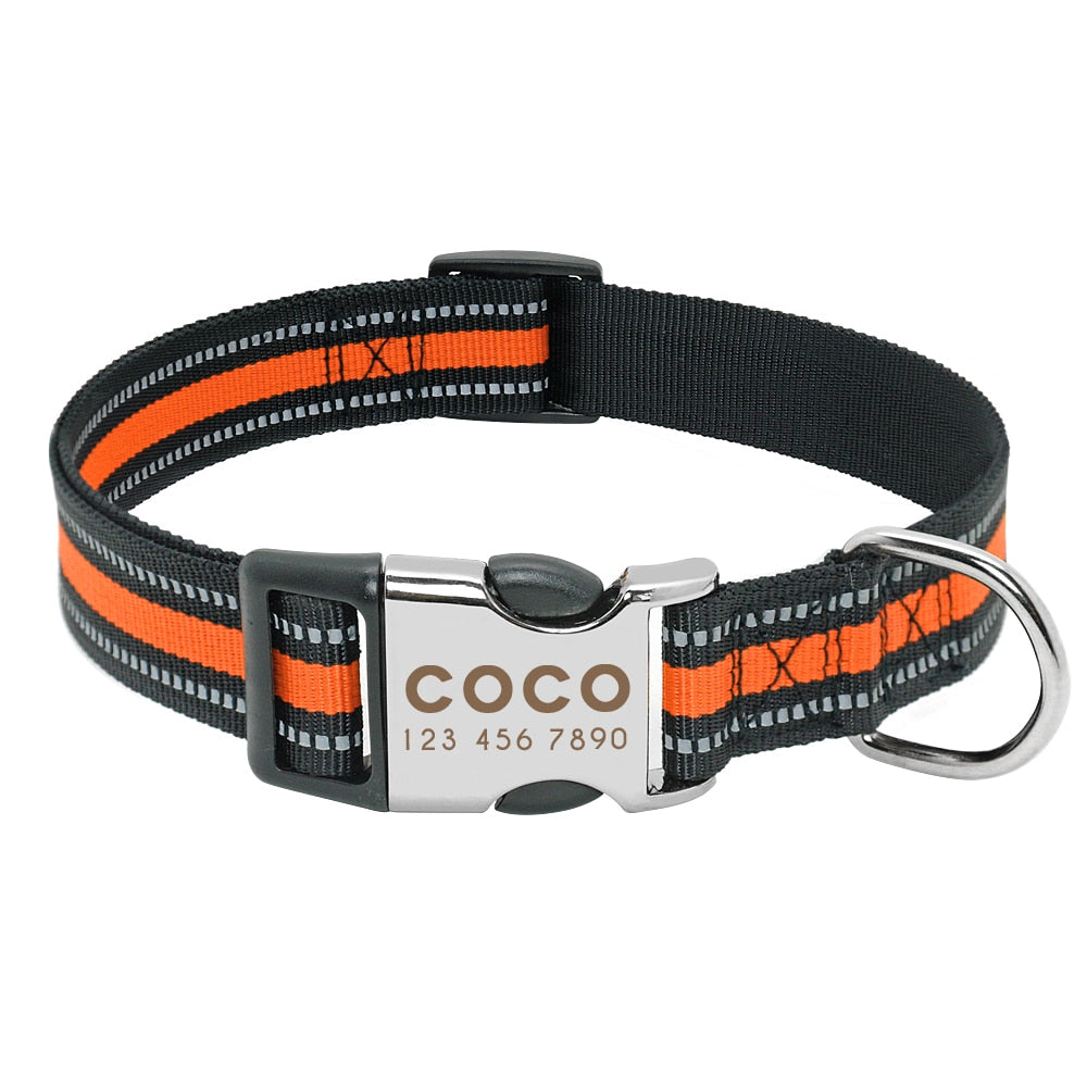 Nylon Dog Collar Personalized Pet Collar