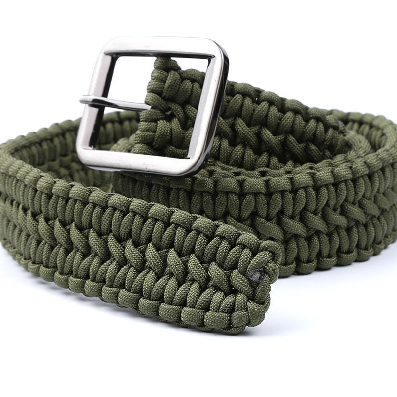 Paracord 550 Survival Belt Rope Hand Made Tactical Military Bracelet Outdoor Accessories Camping Hiking Equipment