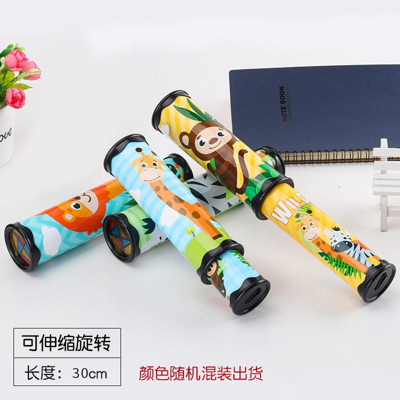 New Scalable Rotation Kaleidoscope 30cm Magic Changeful Adjustable Fancy Colored World Toys For Children Autism Kid Puzzle Toy