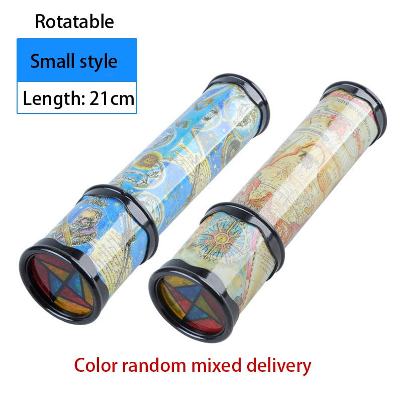 New Scalable Rotation Kaleidoscope 30cm Magic Changeful Adjustable Fancy Colored World Toys For Children Autism Kid Puzzle Toy