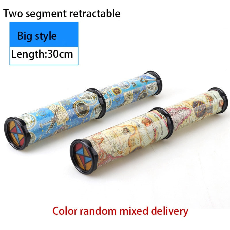 New Scalable Rotation Kaleidoscope 30cm Magic Changeful Adjustable Fancy Colored World Toys For Children Autism Kid Puzzle Toy