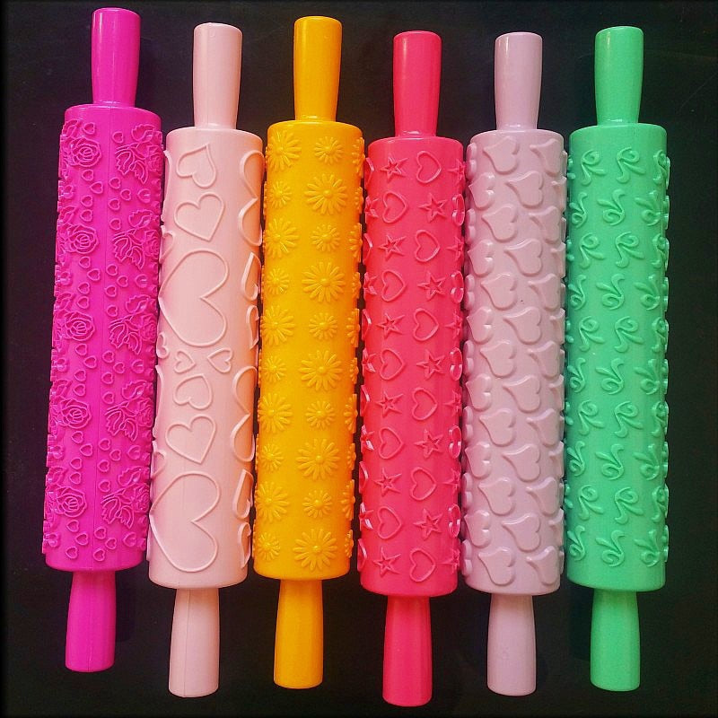 Non-stick Plastic Rolling Pins Embossing