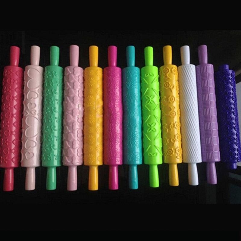 Non-stick Plastic Rolling Pins Embossing