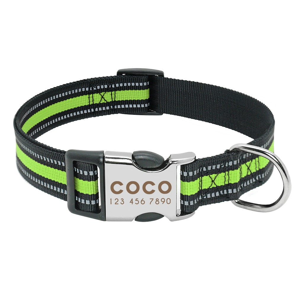 Nylon Dog Collar Personalized Pet Collar