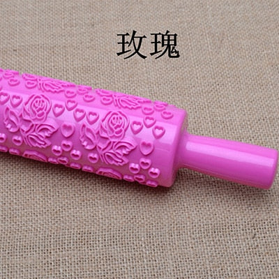 Non-stick Plastic Rolling Pins Embossing