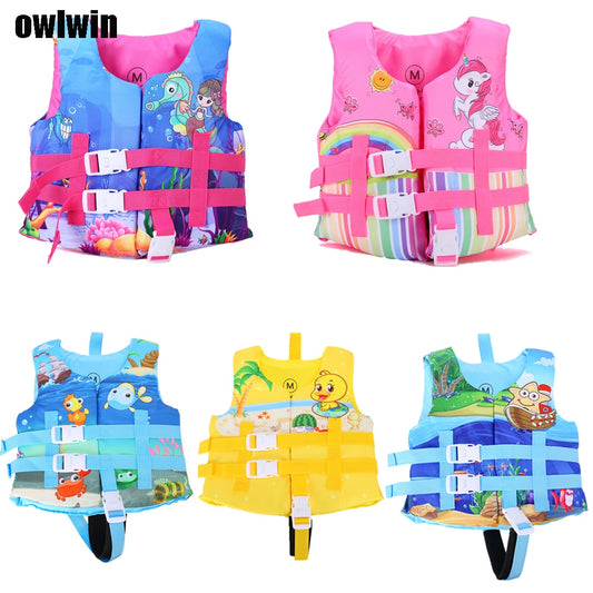 2021 Kids Life Vest Floating Girls Jacket Boy Swimsuit Sunscreen Floating