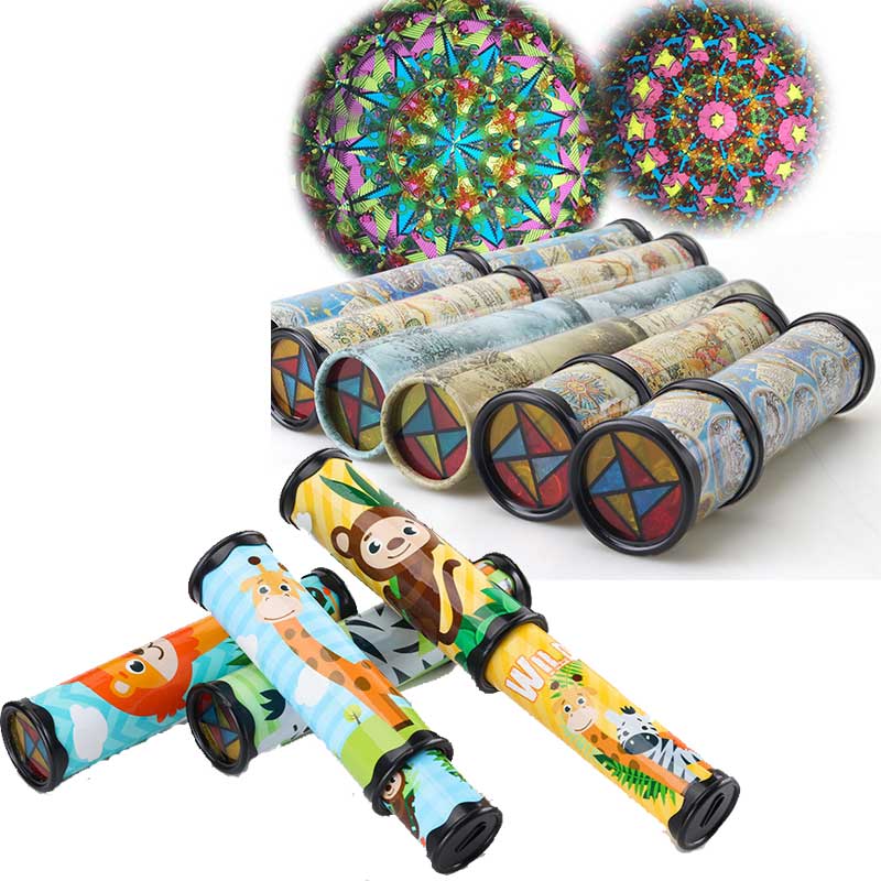 New Scalable Rotation Kaleidoscope 30cm Magic Changeful Adjustable Fancy Colored World Toys For Children Autism Kid Puzzle Toy