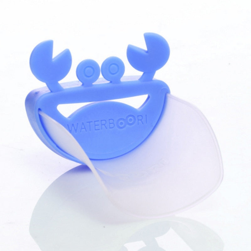 Children Baby Hand Washer Pink/Blue Faucet Extender Cartoon Crab Bathroom Sink Extender Portable 1Pcs PP/TPE Material