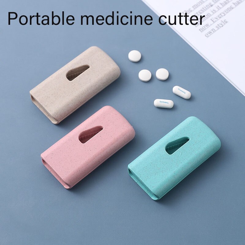 1PC Medicine Pill Holder Tablet Cutter Splitter Pill Case Mini Useful Portable Storage Box Pill Tablet Pill Cutter Divider