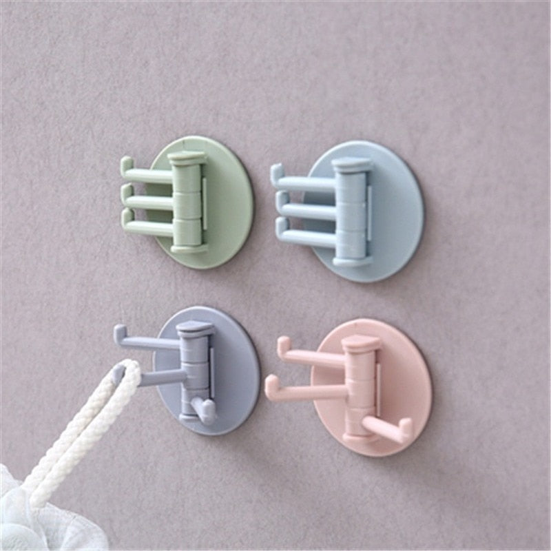 ABS Creative Hook Kitchen Wall Hanging Nail-Free Door Hooks Hooks For Bathroom Kitchen Storage Racks