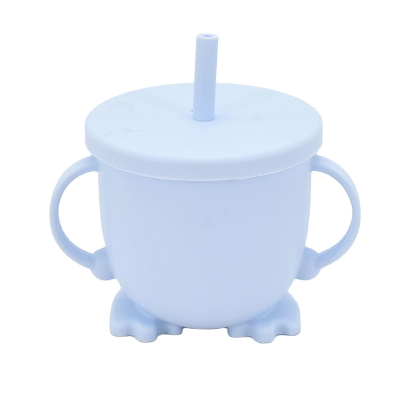 Baby Silicone Feeding Cups Portable Drinkware Sippy Food Food Grade Learning Cups For Toddlers Storage Snack Container BPA FREE