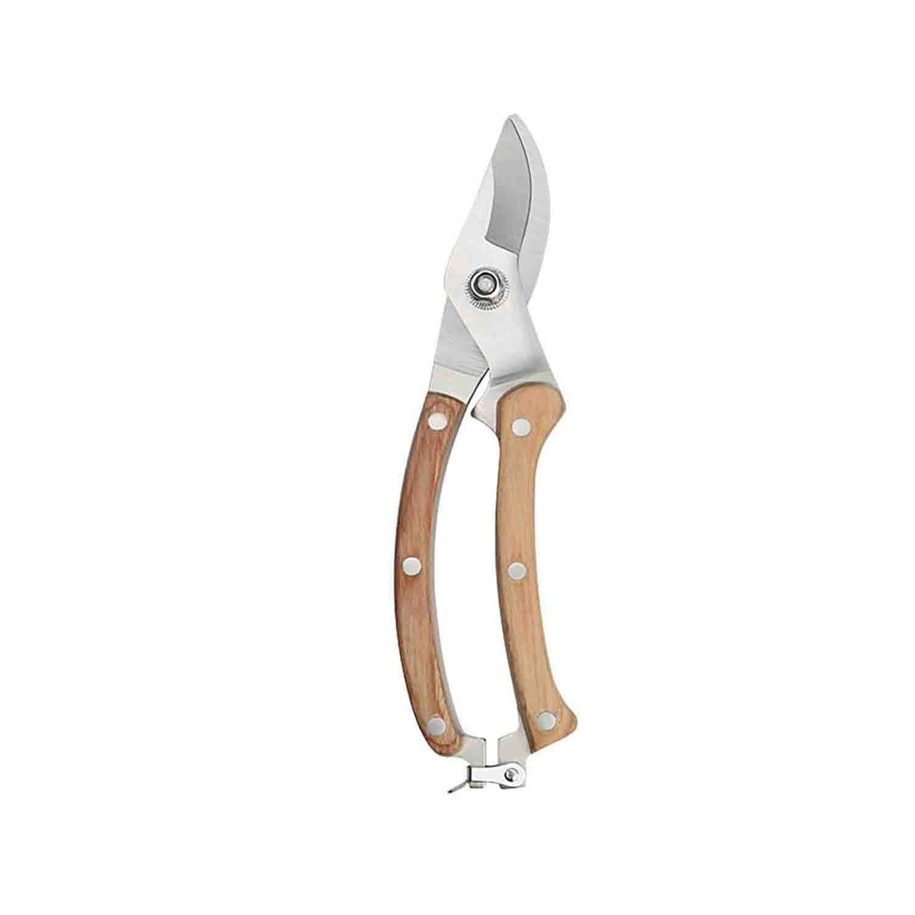 Wood Handle Pruning Scissors Garden Scissors Tree Trimmers Secateurs Multifunctional Pruning Shears Gardening Tool