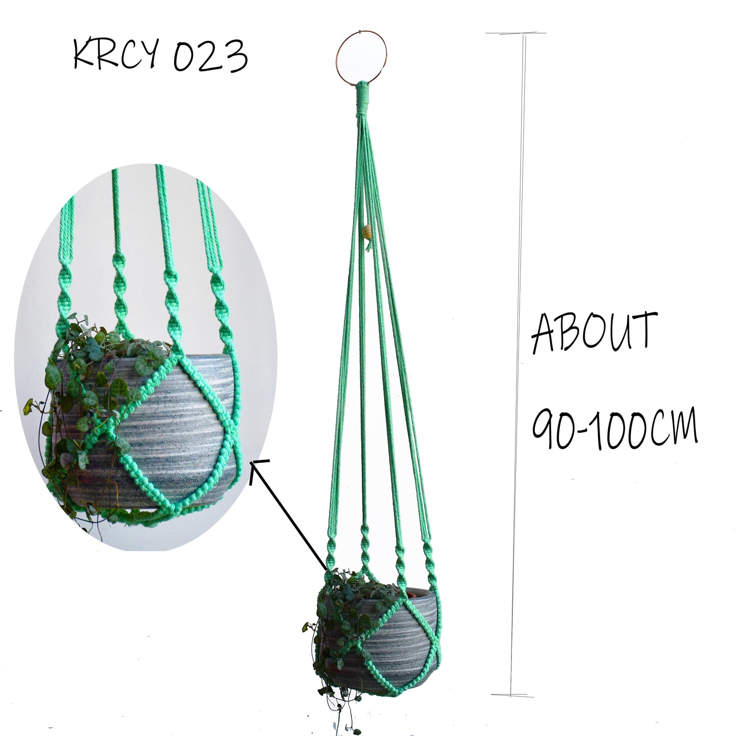 Hot sales hand woven macrame plant hanger plant holder pot tray pot hanger flower pot hanger for home garden