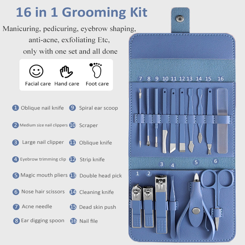 16pc Nail Clipper Kit