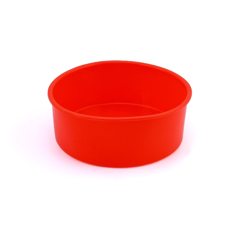 Round Silicone Cake Mold 4 6 8 10 Inch Silicone Mould Baking Forms Fondant Silicone Baking Pan For Pastry Cake Wax Pot Bowl