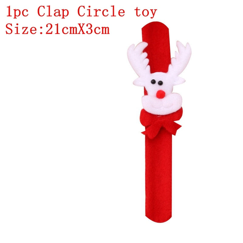 2022 Christmas Clap Circle Toys glowing hand ring ornaments Christmas pop circles Christmas Christmas Decorations For Home Gifts