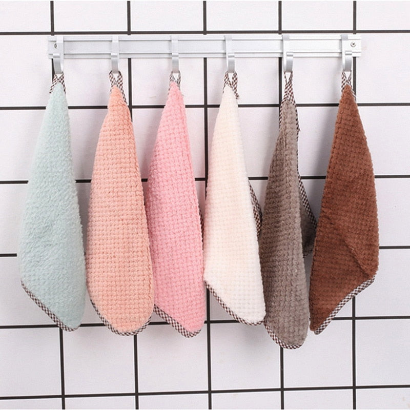 Kitchen daily dish towel, dish cloth, kitchen rag, non-stick oil, thickened table cleaning cloth, absorbent scouring pad