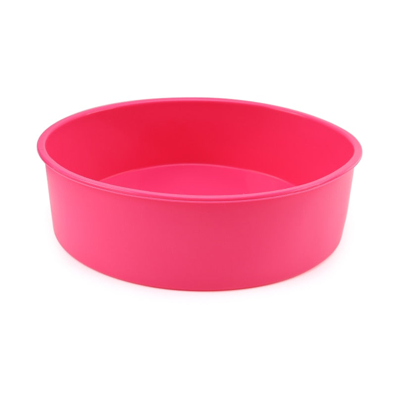 Round Silicone Cake Mold 4 6 8 10 Inch Silicone Mould Baking Forms Fondant Silicone Baking Pan For Pastry Cake Wax Pot Bowl