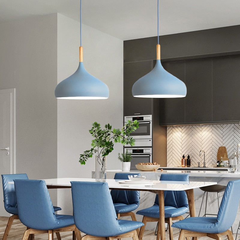 Multicolor Lustre Pendant  kitchen Light Fixtures E27 LED