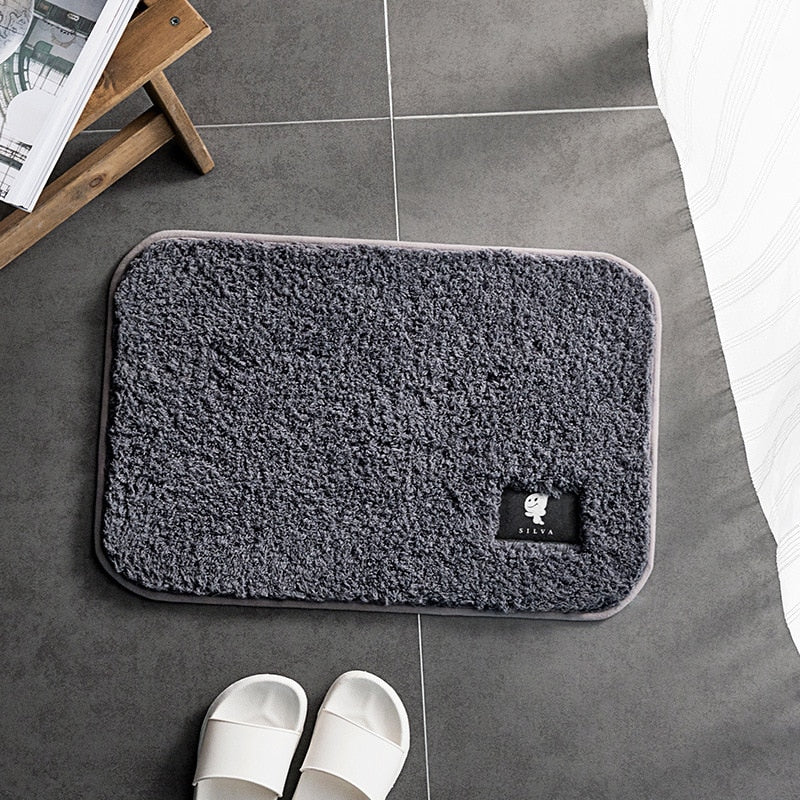 High-hair bathroom toilet door absorbent floor mat carpet bedroom non-slip foot pad bath rug  bathroom mat kitchen mat