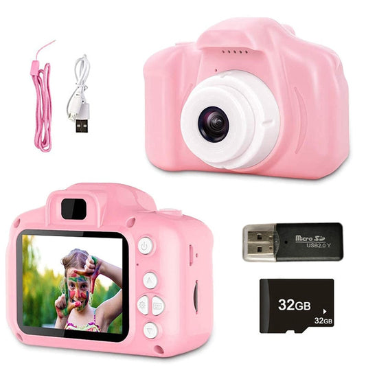 Children&#39;s Camera Waterproof 1080P HD Screen Camera Video Toy 8 Million Pixel Kids Cartoon Cute Camera Outdoor Photography Toy