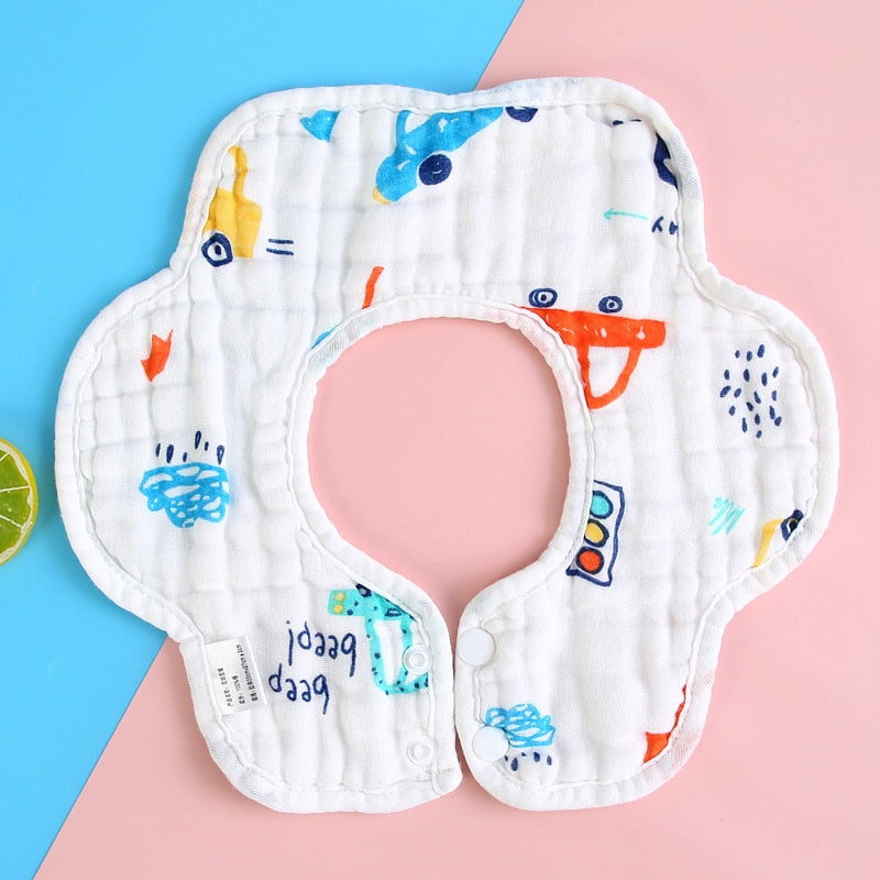 Baby Infant Muslin Cotton Bib Feeding Drool Bibs Burp Cloth Accessories Baby Bandana Bibs Triangle Scarf