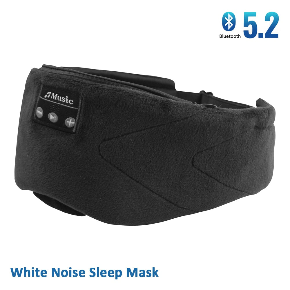 Bluetooth Sleeping Headphones Sleep Mask 24 White Noise Blackout Light Ice-Feeling Extra Soft Lining Sleep Eye Mask Ultra-Thin