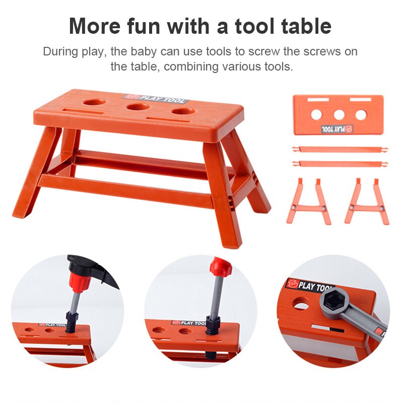 Simulation Repair Tools Kids Toolbox Toy Kit Pretend Engineer  Educational Toy Electric Drill Screwdriver Tool Toys for Children