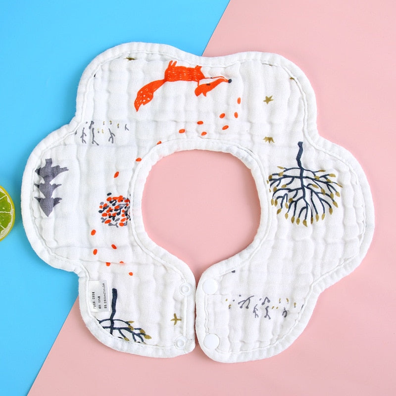 Baby Infant Muslin Cotton Bib Feeding Drool Bibs Burp Cloth Accessories Baby Bandana Bibs Triangle Scarf